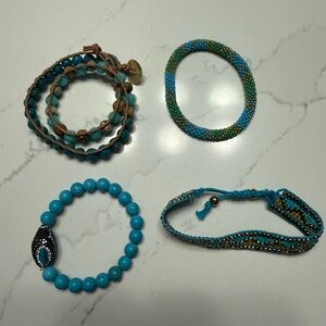 Turquoise bracelet stack